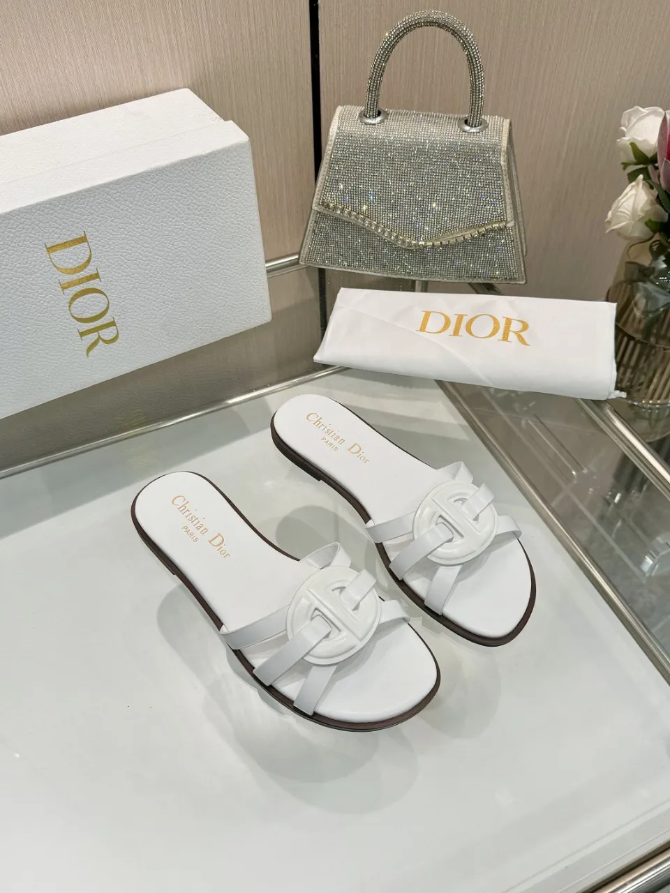 👟👟Ex-factory price 340👟👟 Dior new model, 9 colors available, cowhide fabric, code number 35-42, leather sole +40